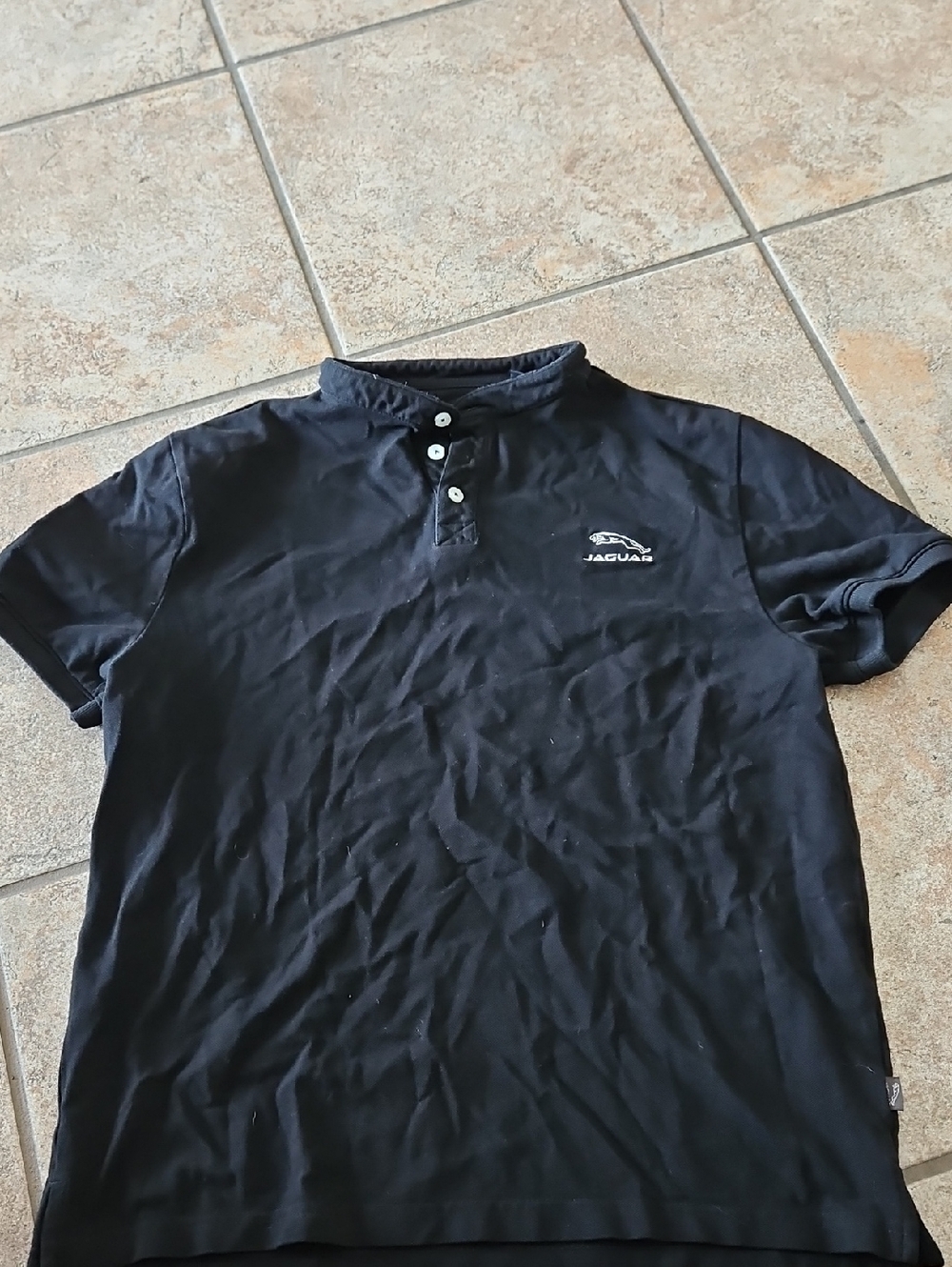 Jaguar Black Short-Sleeve Polo Shirt